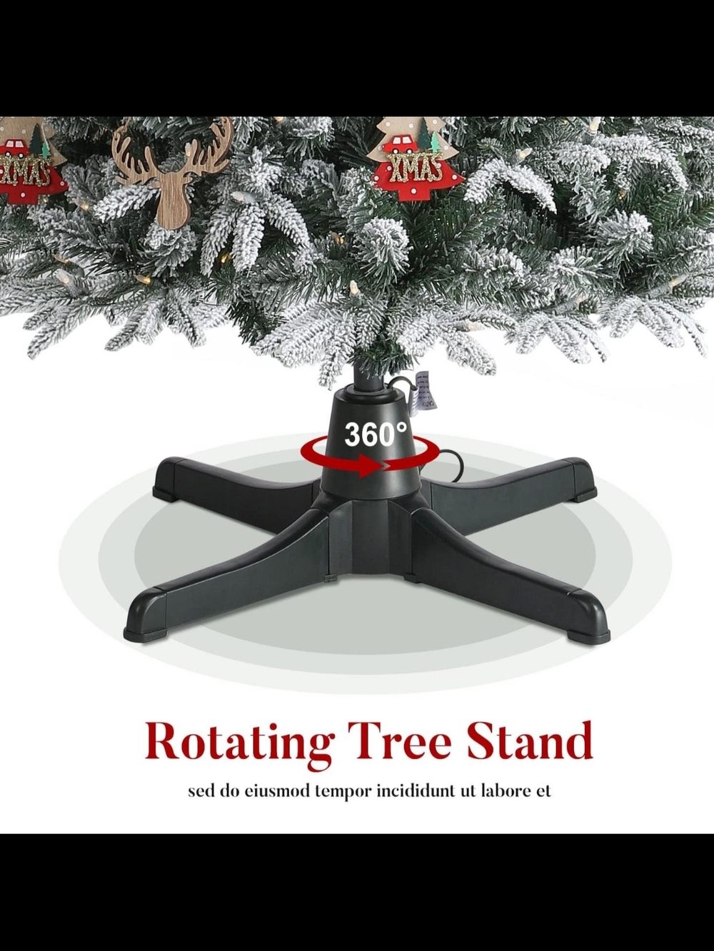 Amazon Black Rotating Christmas Tree Stand